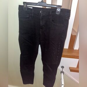 GAP size 12 Regular Mid Rise Skinny Black Jeans
